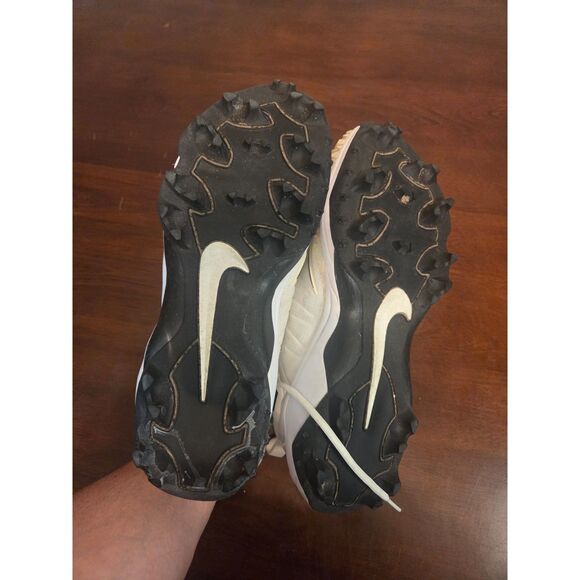 ​Nike Zoom Force Savage Elite TD Football Cleats White Black 923306-101 Size 14 main image 8